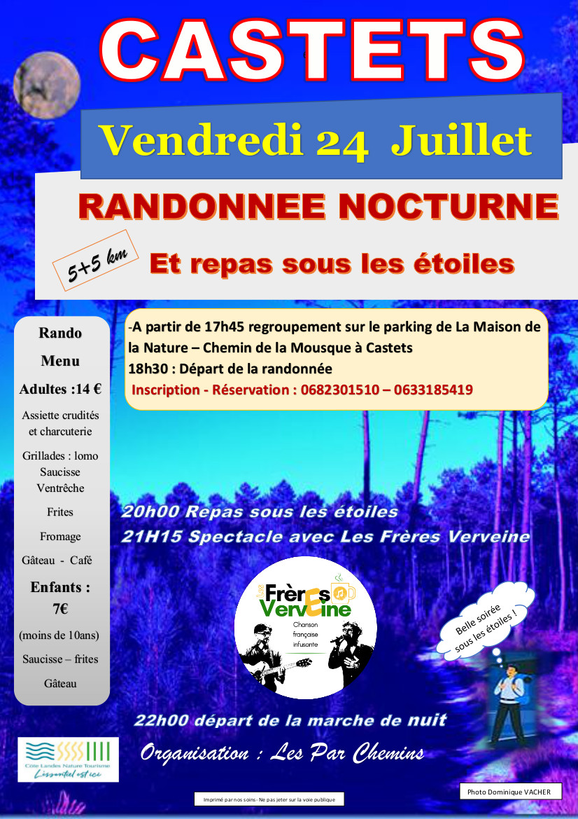 ANNULÉE - Randonnée nocturne et repas sous les ...