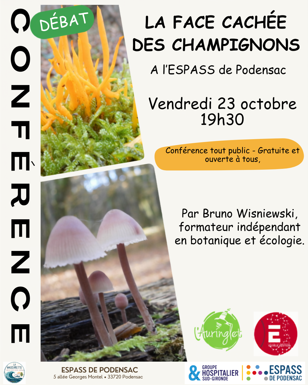 Conférence : La face cachée des champignons