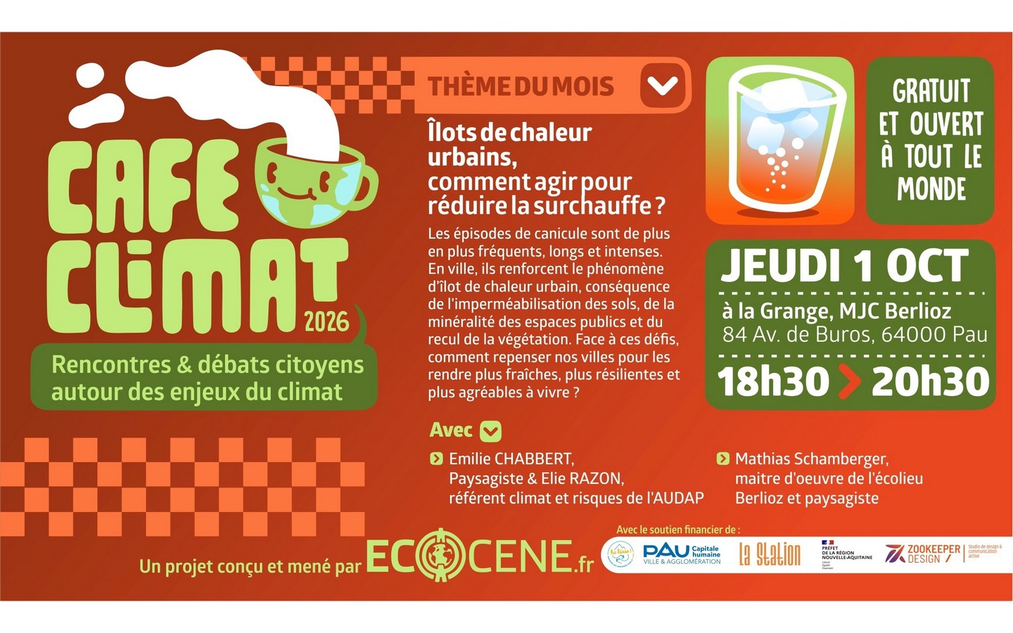 Café Climat Écocène: Îlots de chaleur urbains, comment agir pour réduire la surchauffe ?