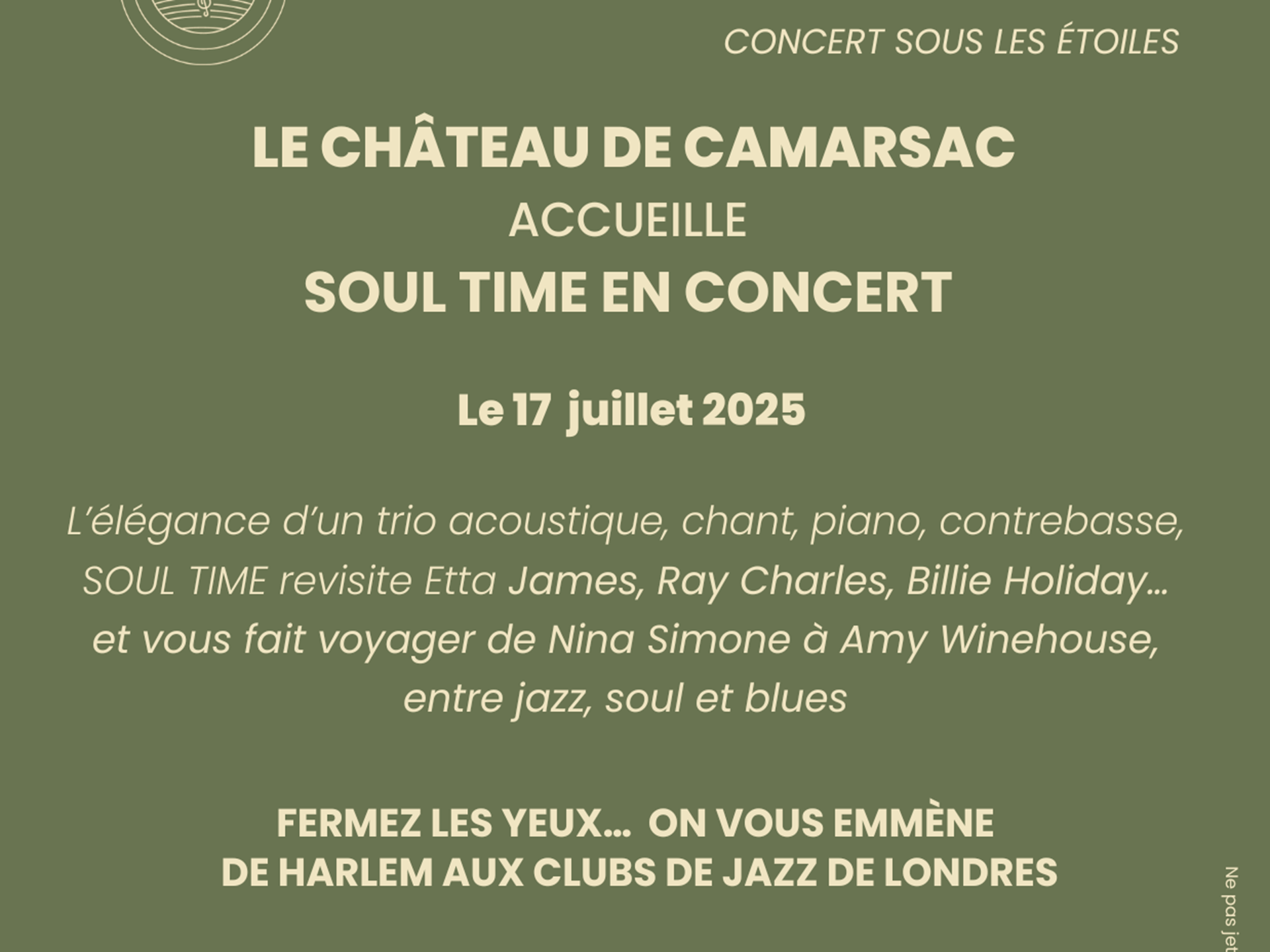 Jazz & millésimes au Château de Camarsac - Soul time