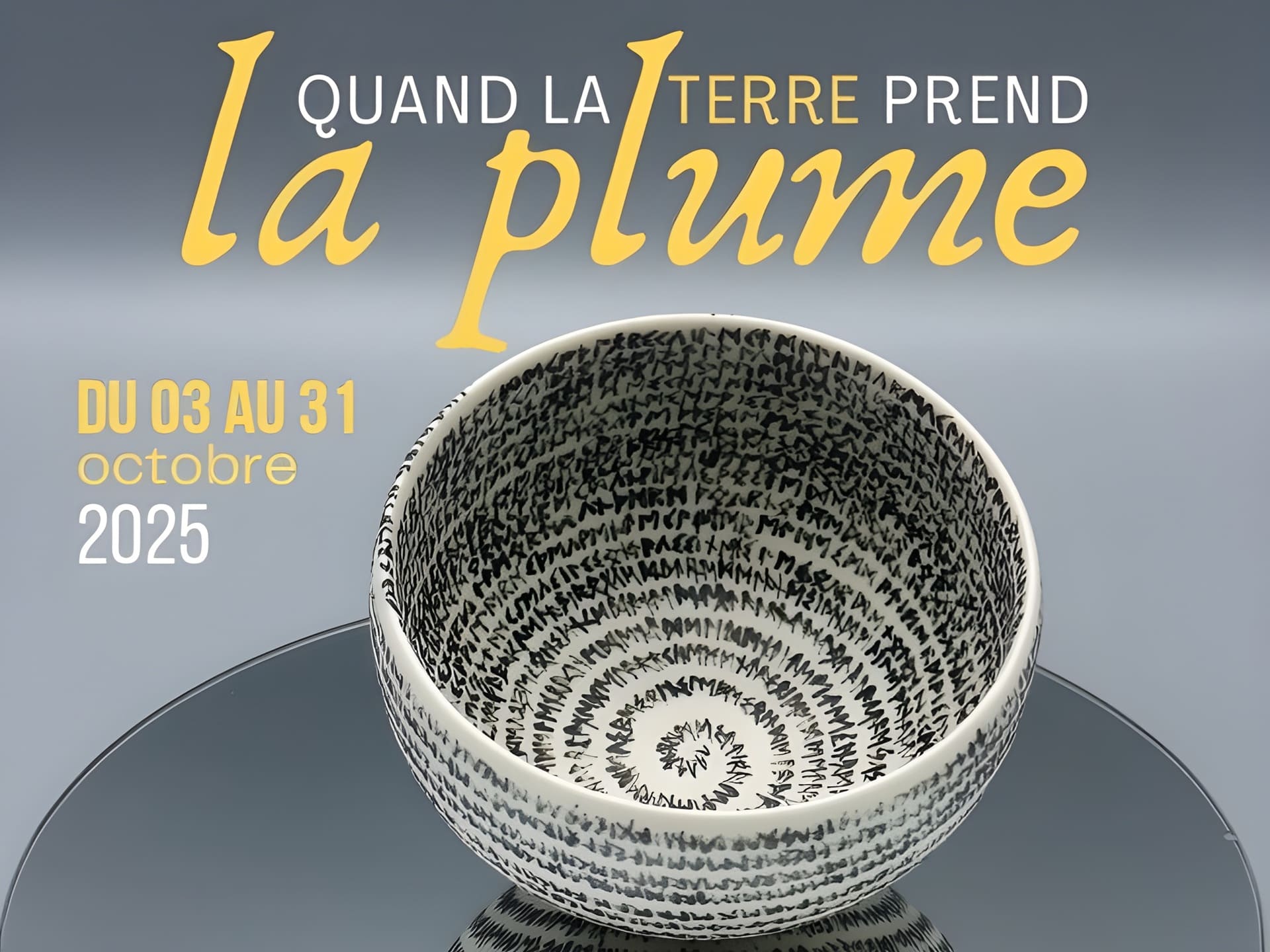 Exposition de céramiques "Quand la terre prend la plume"