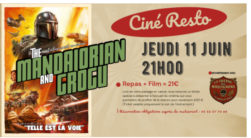 Ciné Resto - The Mandalorian and Grogu