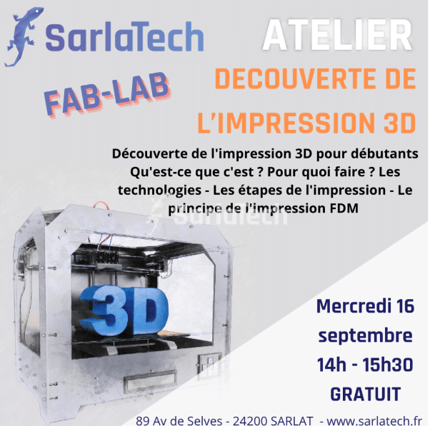 Atelier : Découverte Impression 3D
