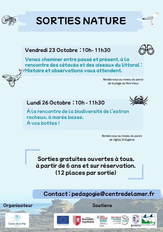 Sortie nature avec le Centre de la Mer