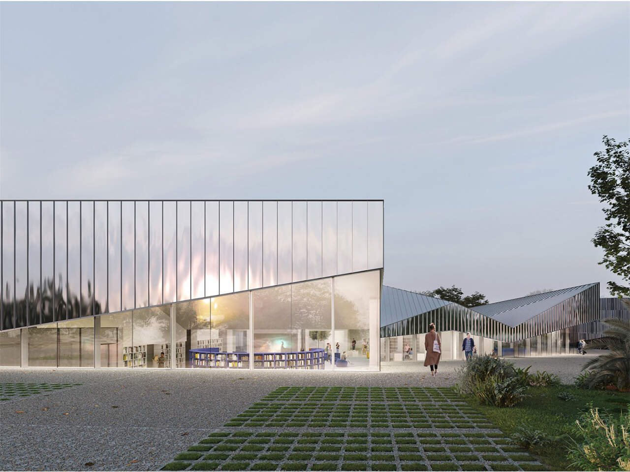 Le chantier de la nouvelle médiathèque Jean-Mi ...