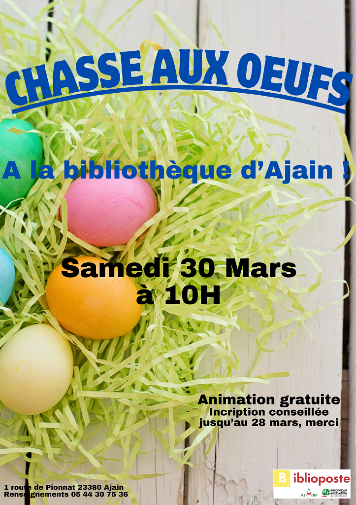 Chasse aux oeufs surprise à la bibliothèque