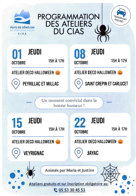 Ateliers déco Halloween du CIAS