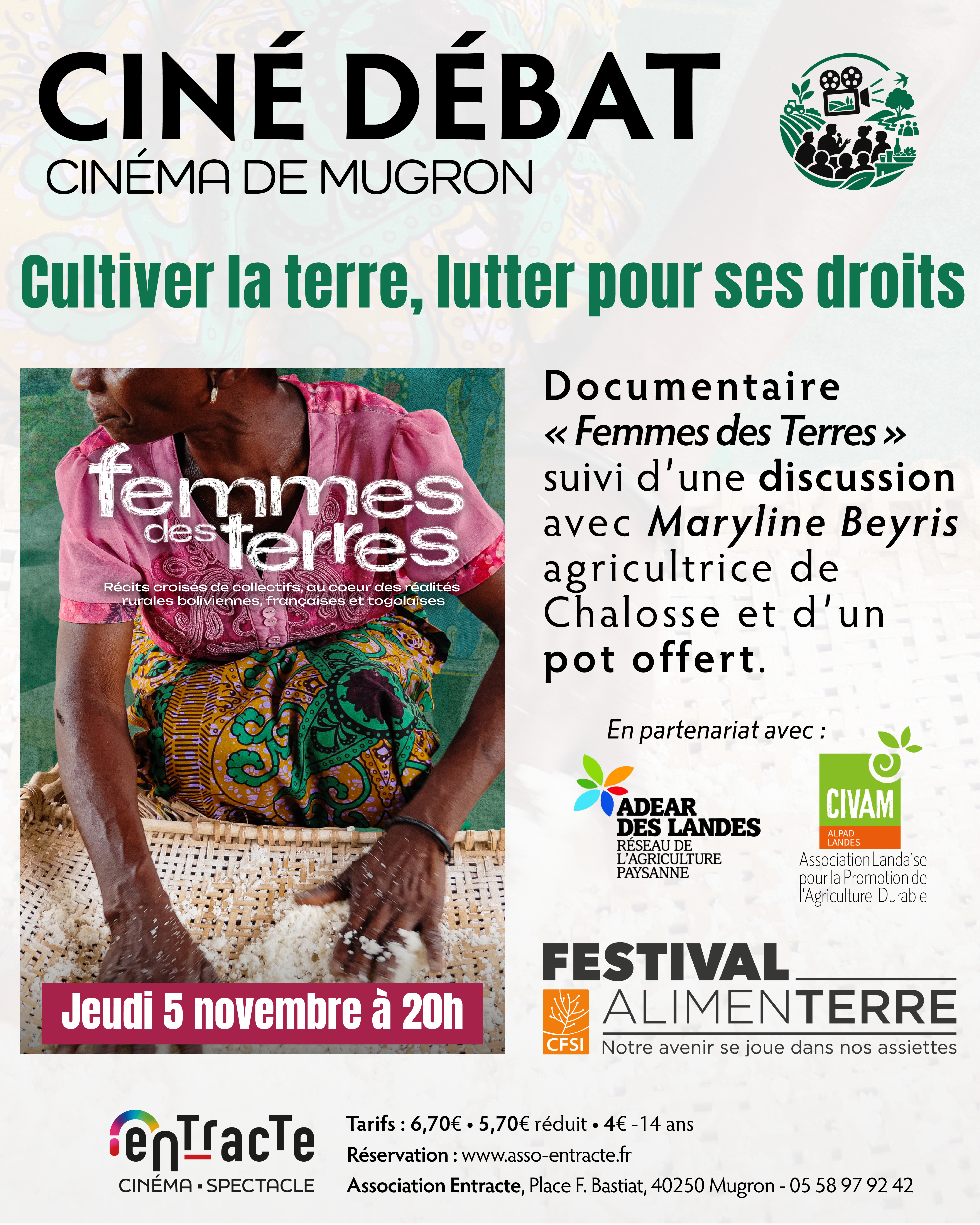 Ciné Débat Cultiver la terre, lutter pour ses droits