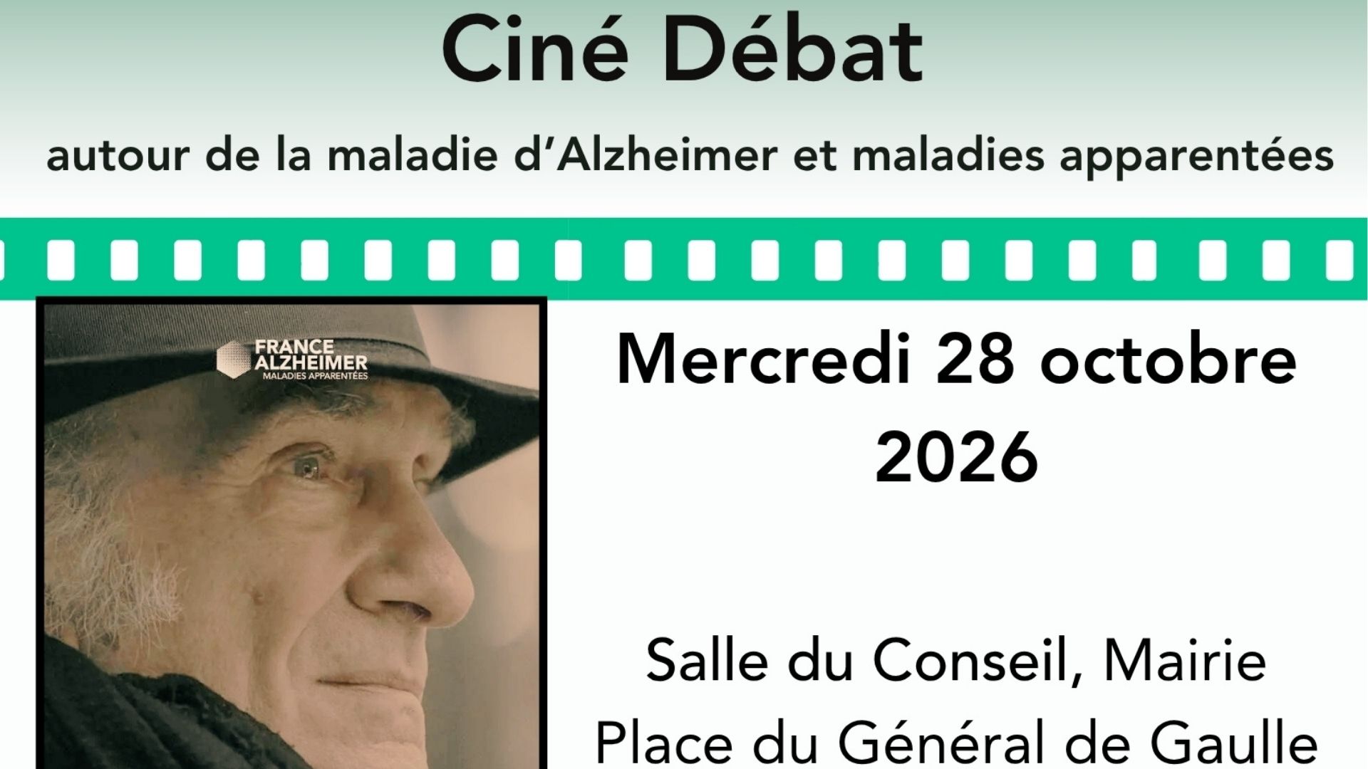 Ciné-débat autour de la maladie d'Alzheimer et maladies apparentées