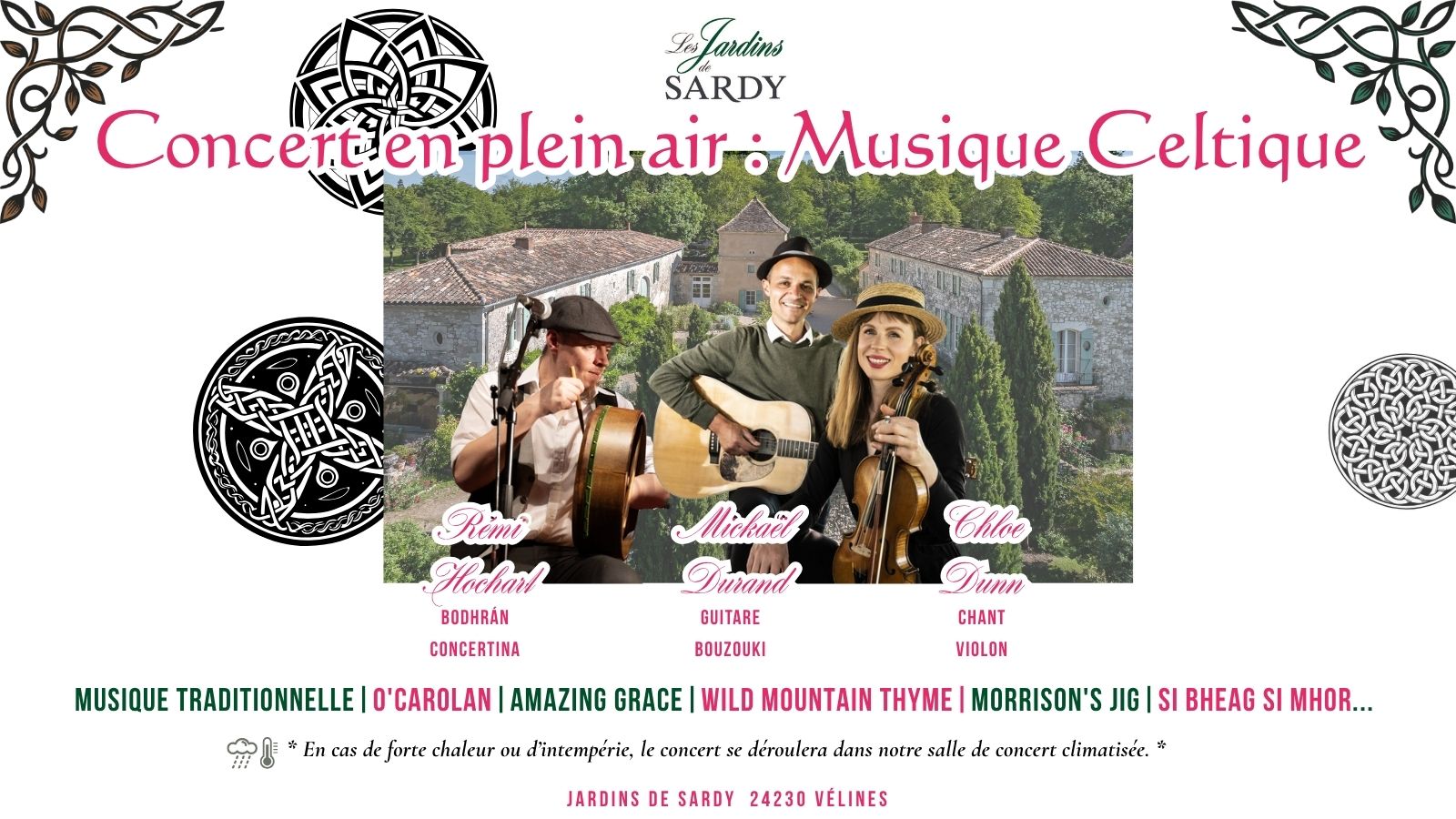 Les jardins de Sardy | Concert de Musique Celtique