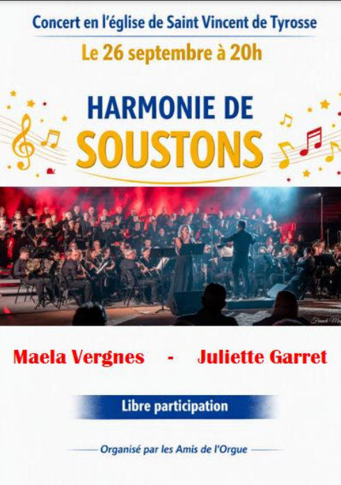 Concert de l'harmonie de Soustons