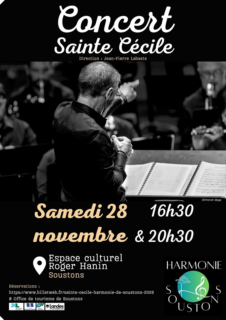 Concert de Sainte-Cécile 2026 - Harmonie de Soustons