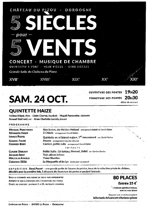 Concert - musique de chambre