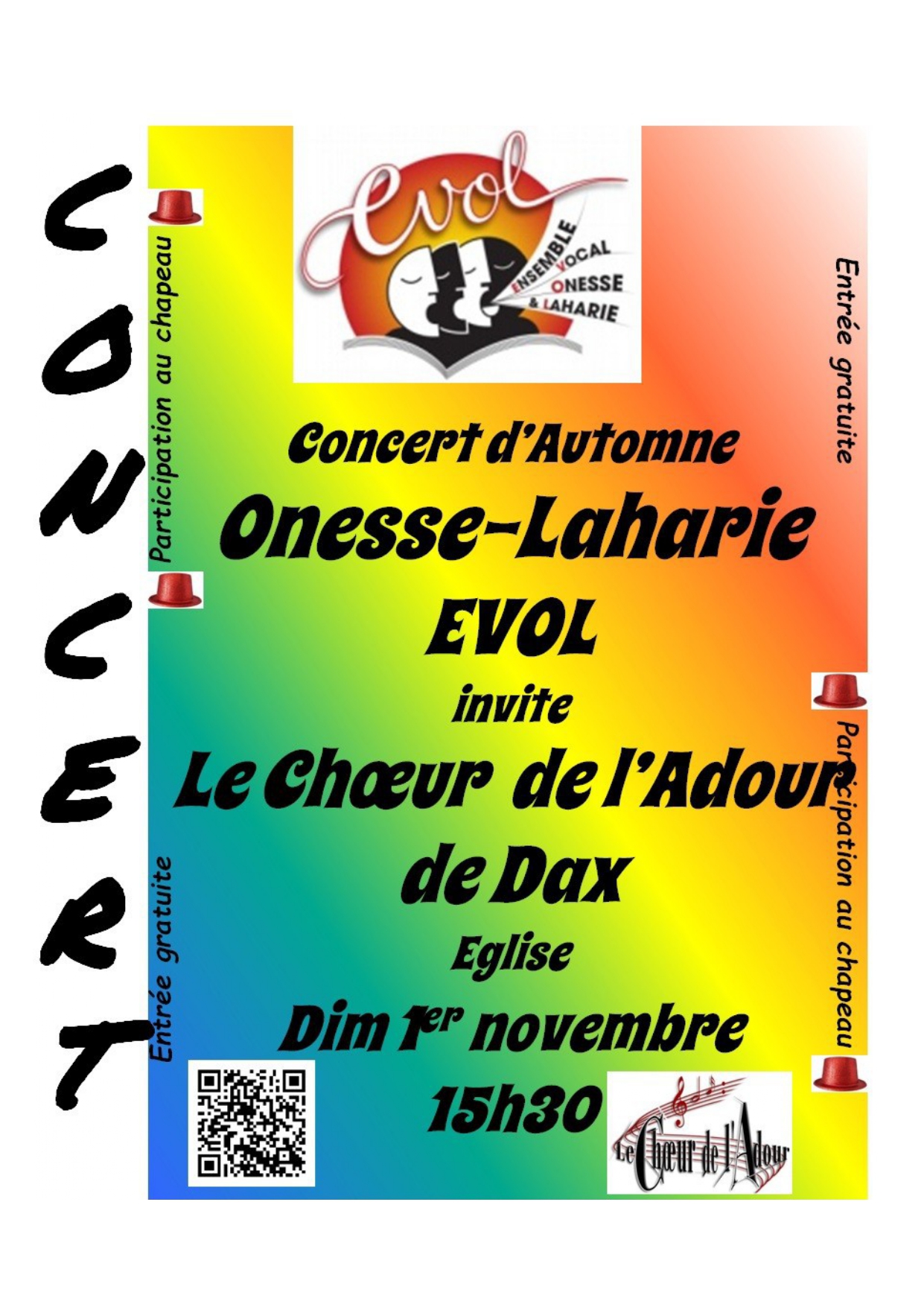 Concert d'Automne - Evol et Le choeur de l'Adour de Dax