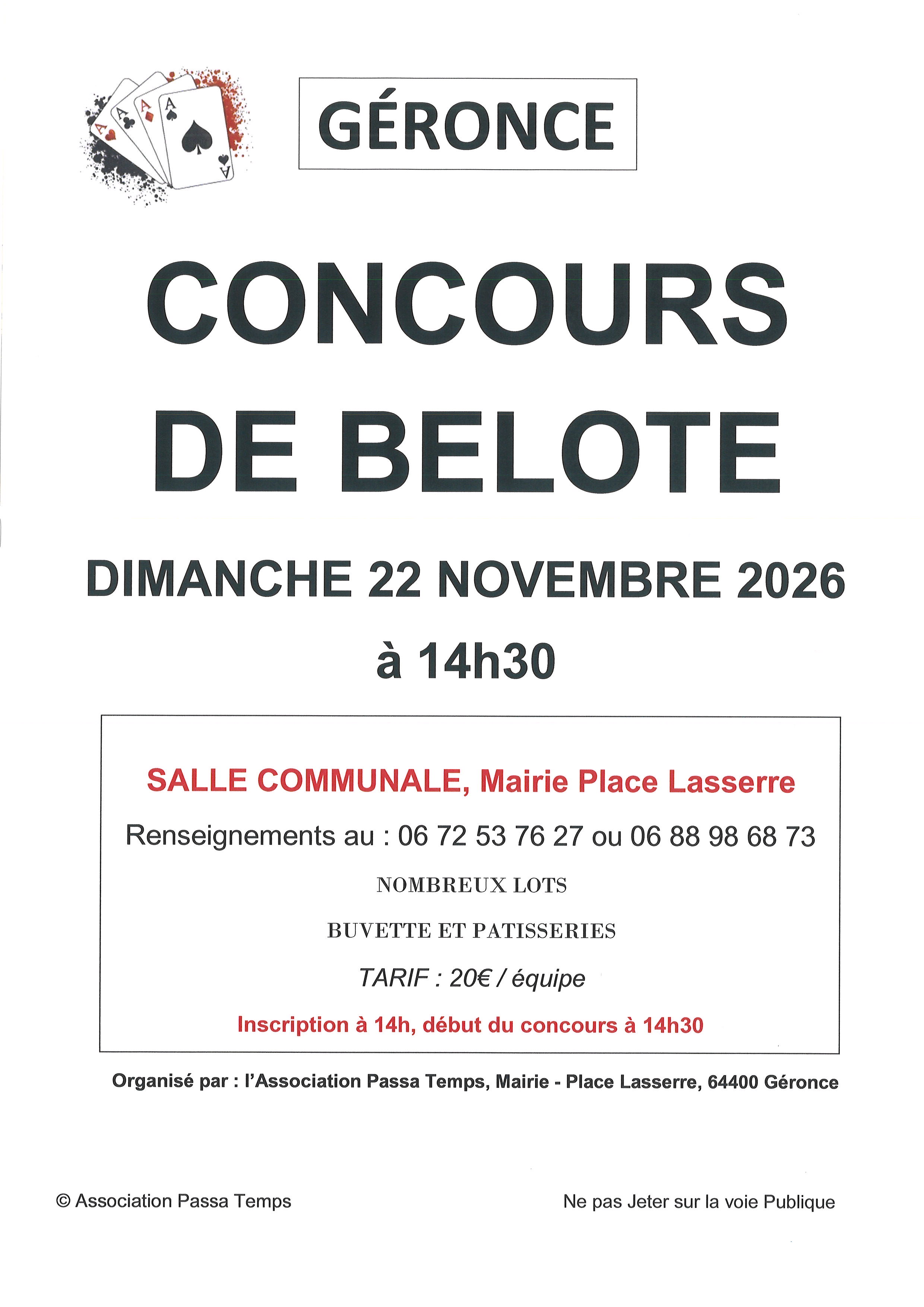 Concours de belote