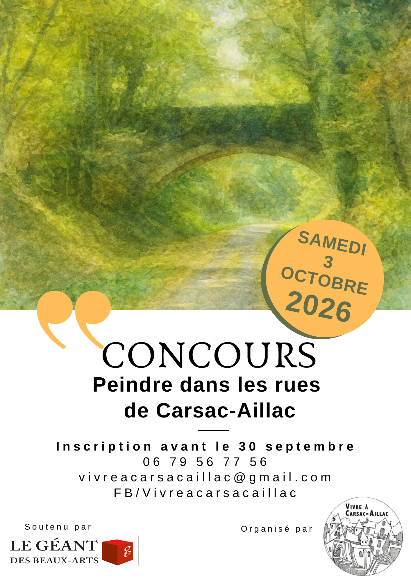 Concours de peinture dans les rues de Carsac-Aillac