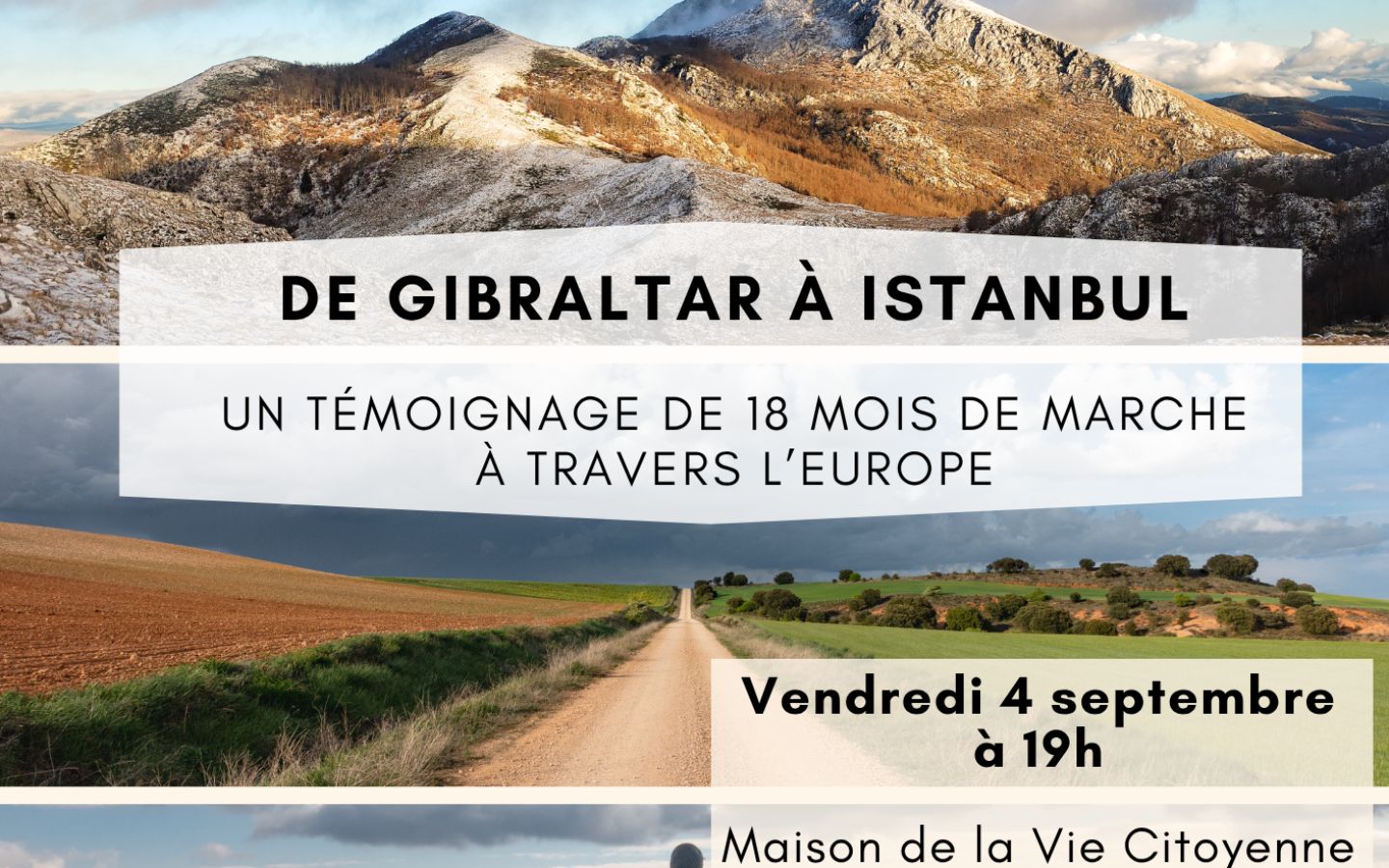 Conférence: traverser l'Europe à pied