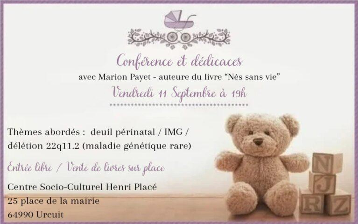Conférence de Manon Payet