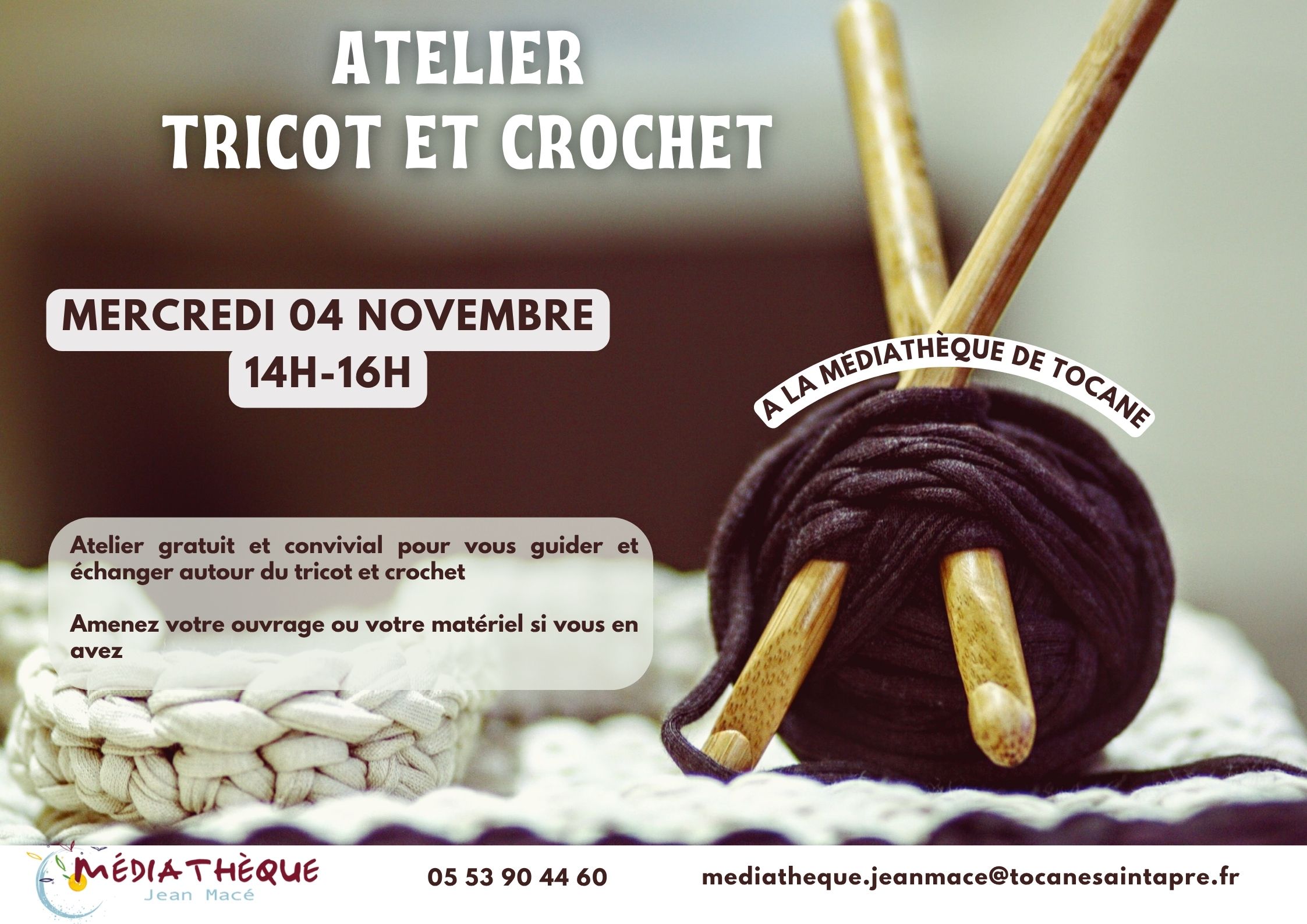 Atelier tricot et crochet