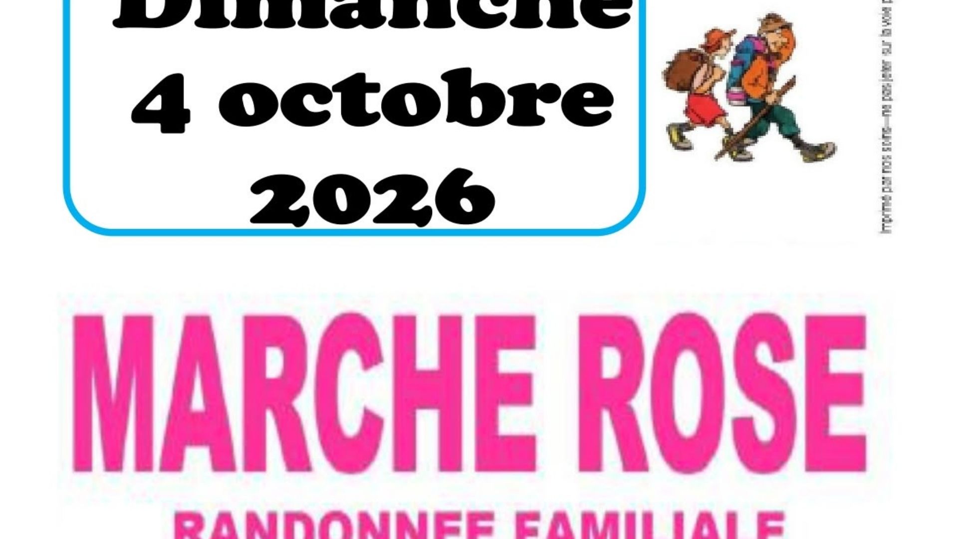 Marche rose randonnée familiale