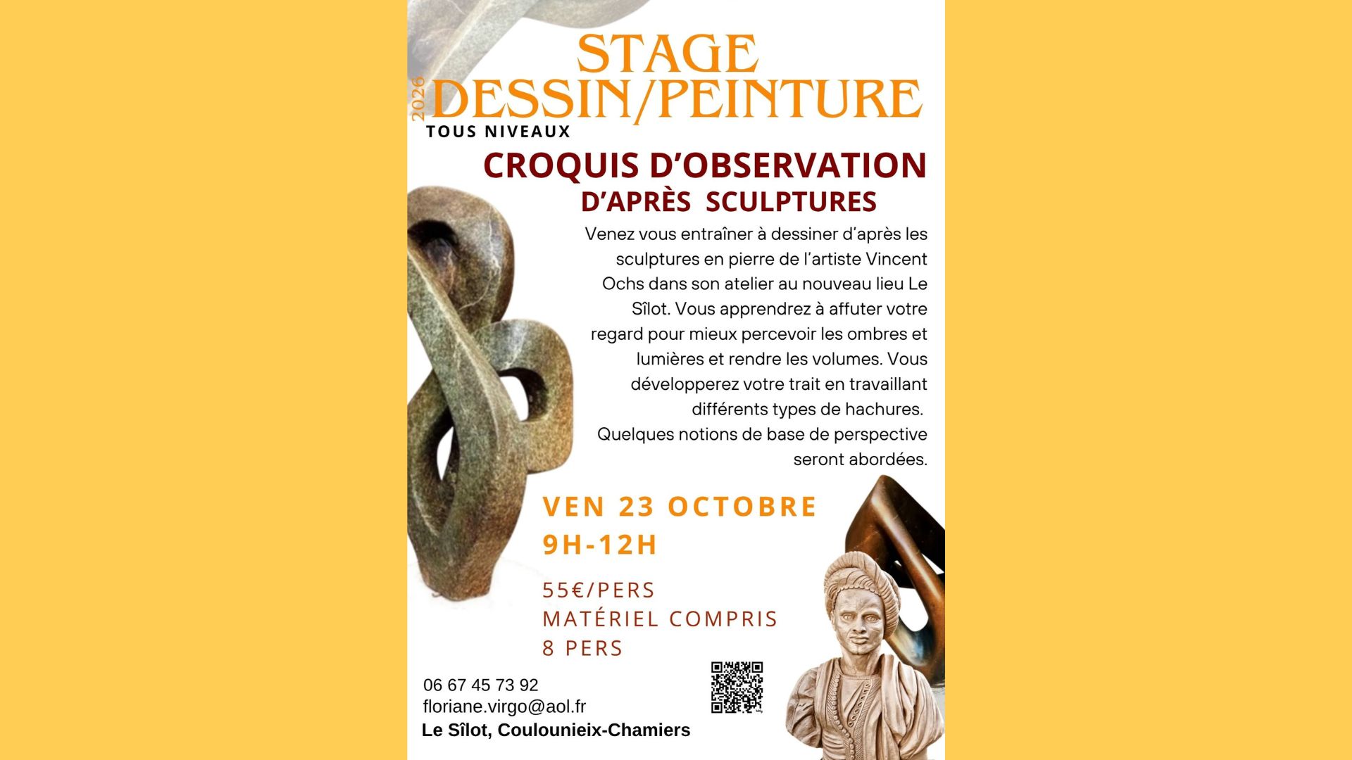 Croquis d'observation d'après sculpture - Stag ...