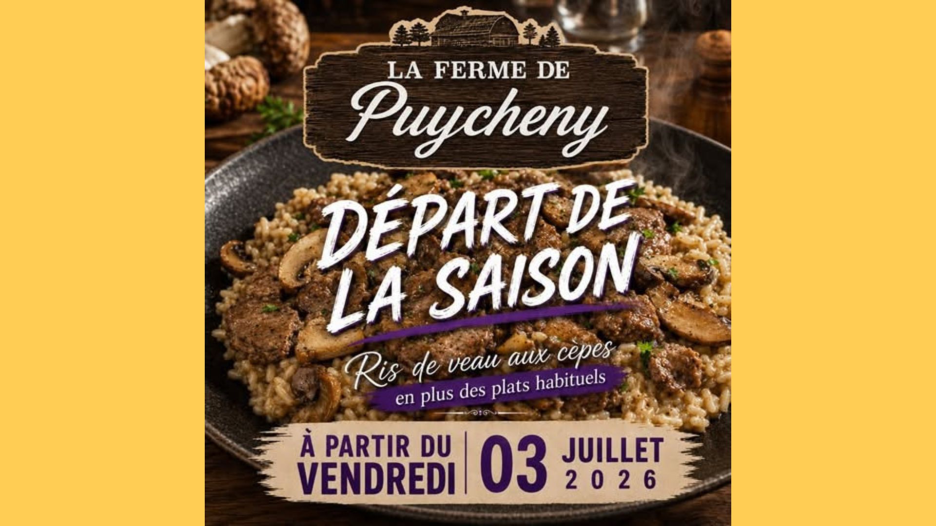 Marché gourmand à la ferme de Puycheny