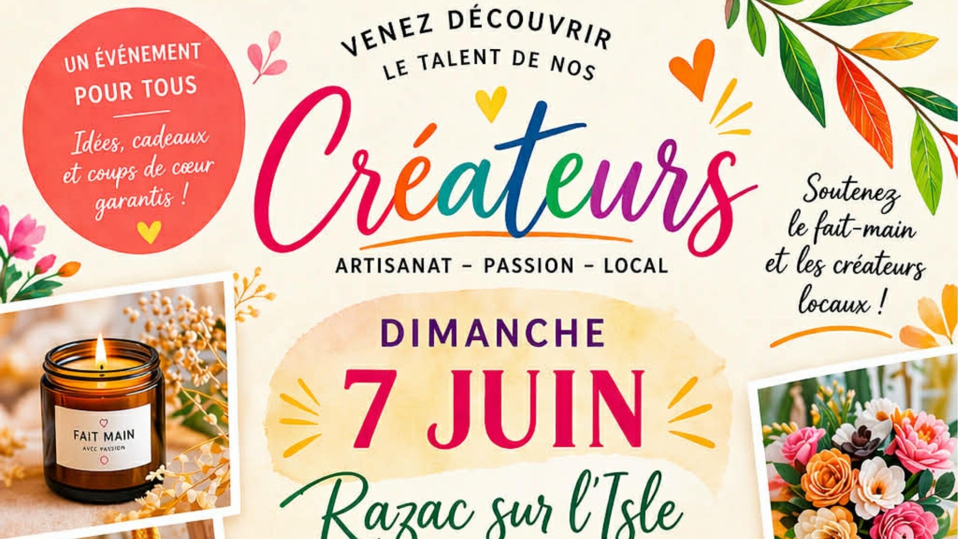Marché de créateurs de Razac-sur-l'Isle