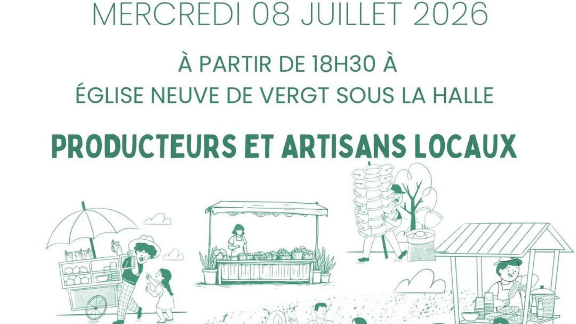 Marché gourmand d'Eglise-Neuve-de-Vergt