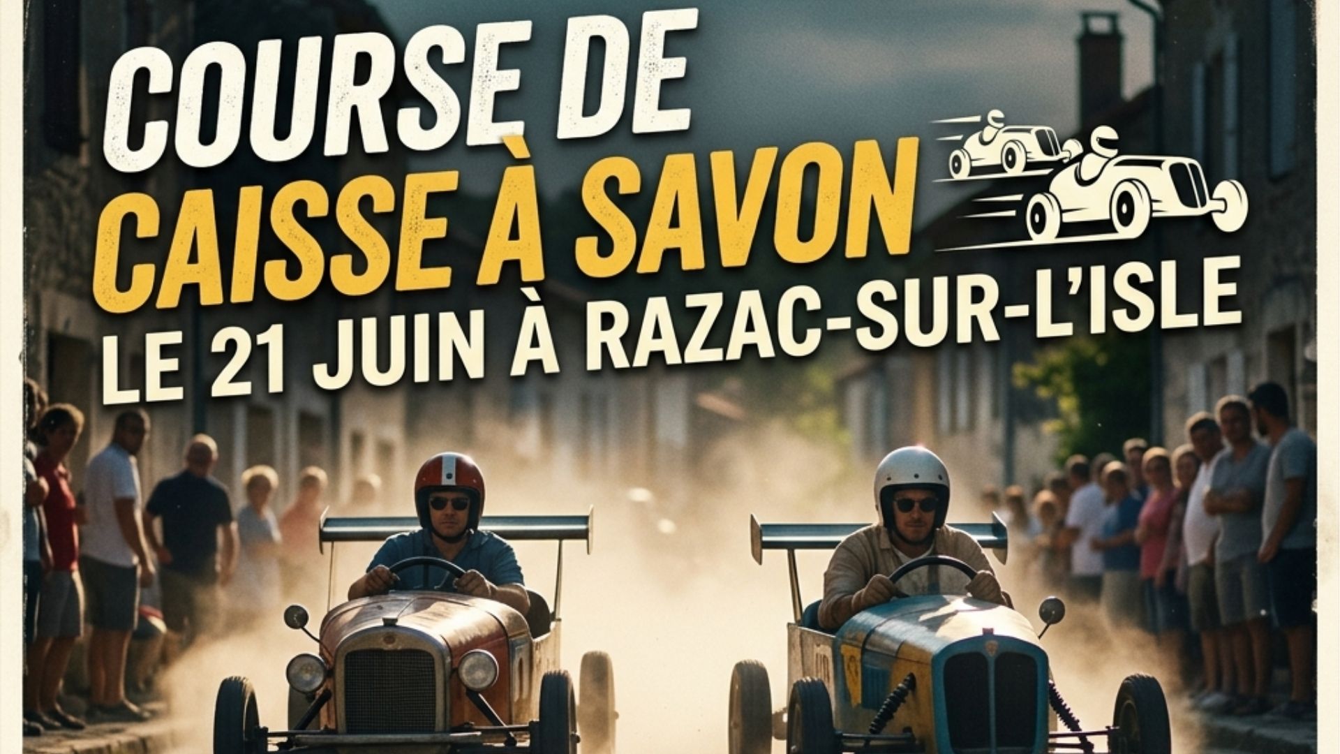 Course de caisses à savons à Razac-sur-l'Isle