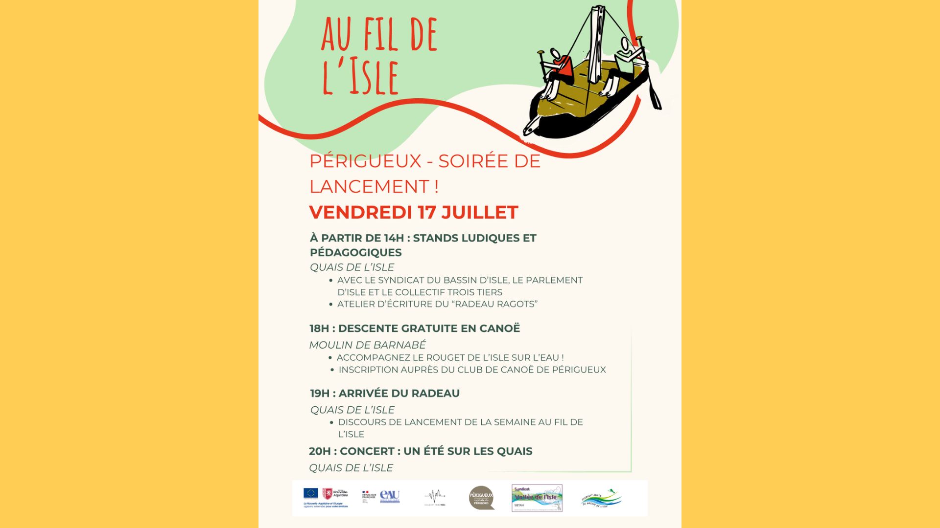 Au Fil de l'Isle | Soirée de lancement