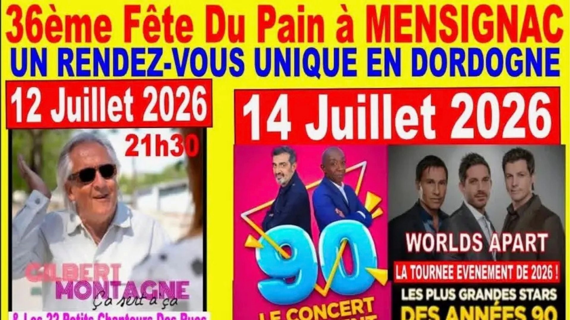 36 ème Fête du pain à Mensignac