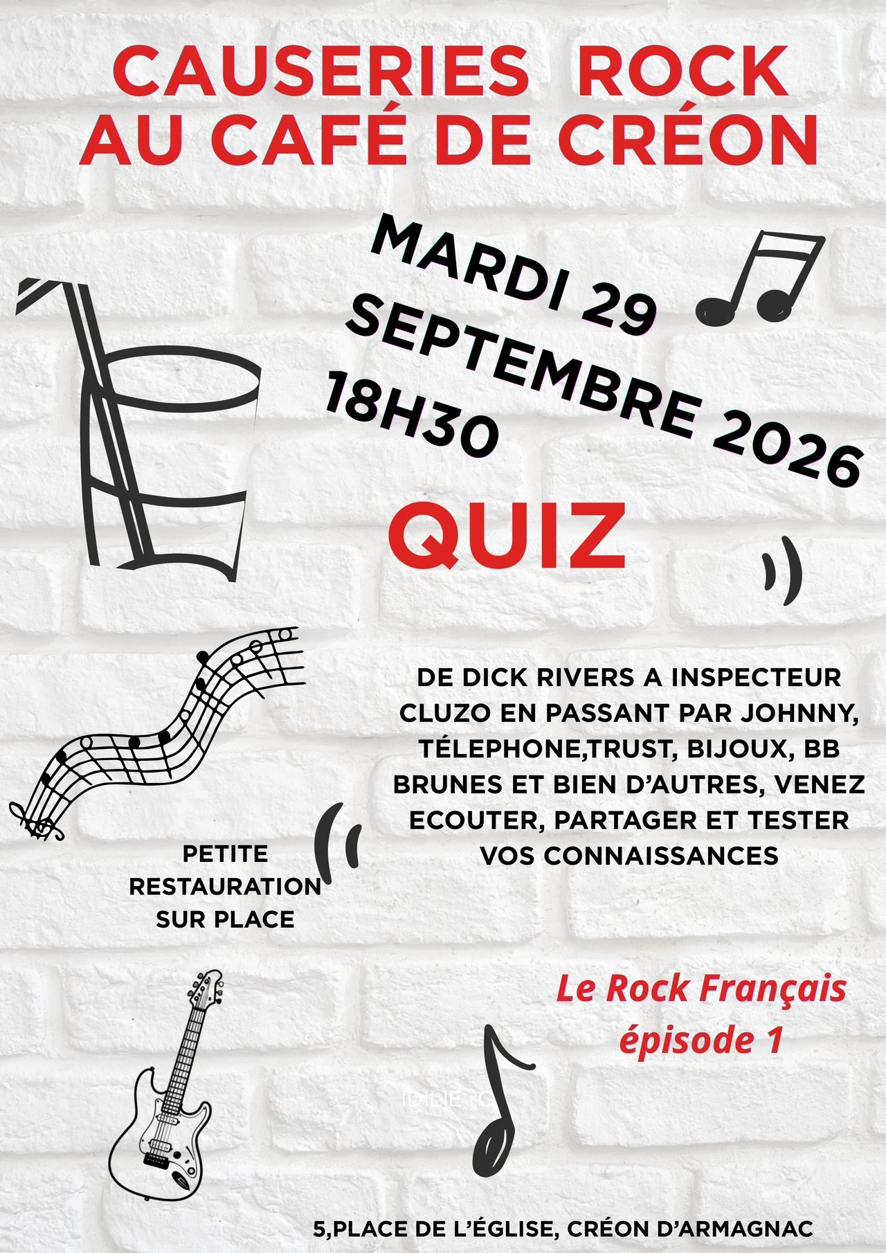 Soirée quiz rock