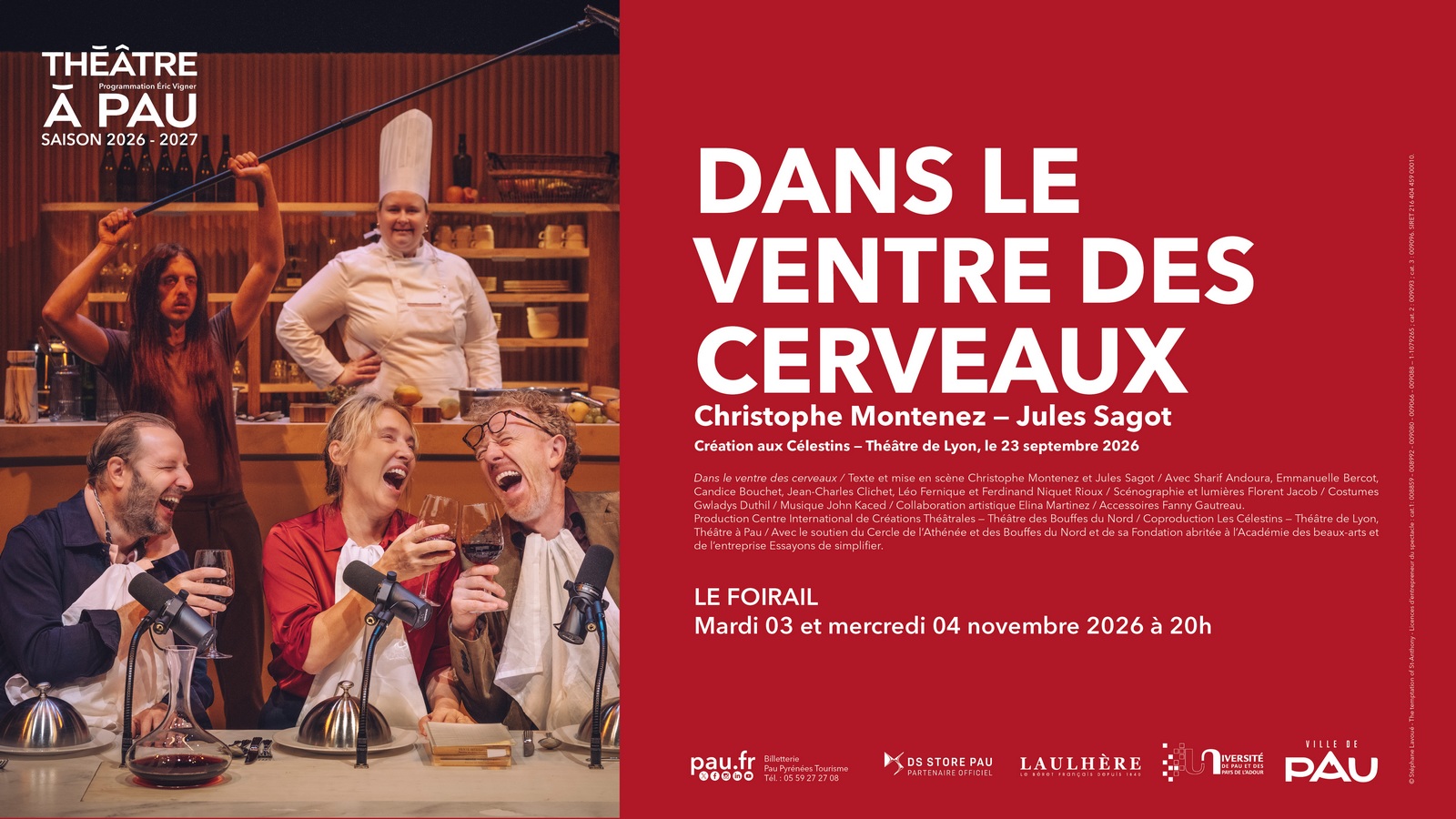 Saison Théâtre à Pau - Dans le ventre des cerveaux