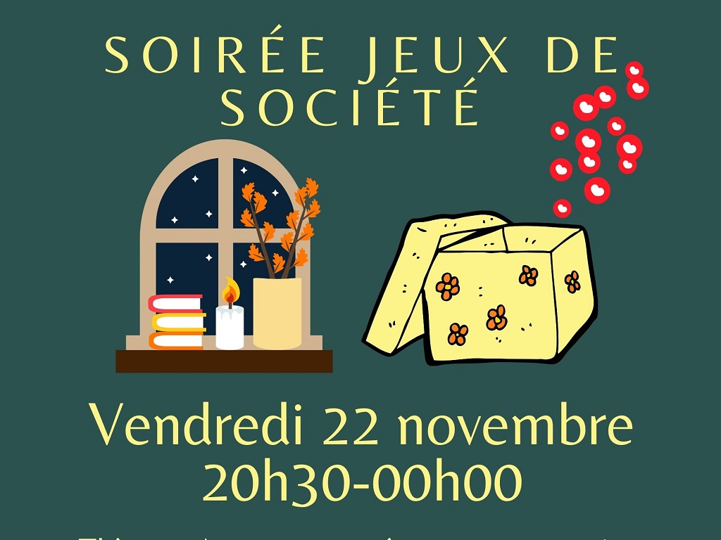 Soirée jeux de société : apporte ton jeu fétiche