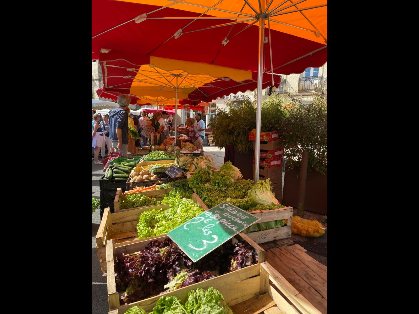 Marché hebdomadaire du mardi matin à Sauveterre-de-Guyenne