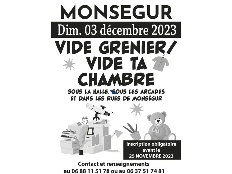 Vide-grenier vide ta chambre 