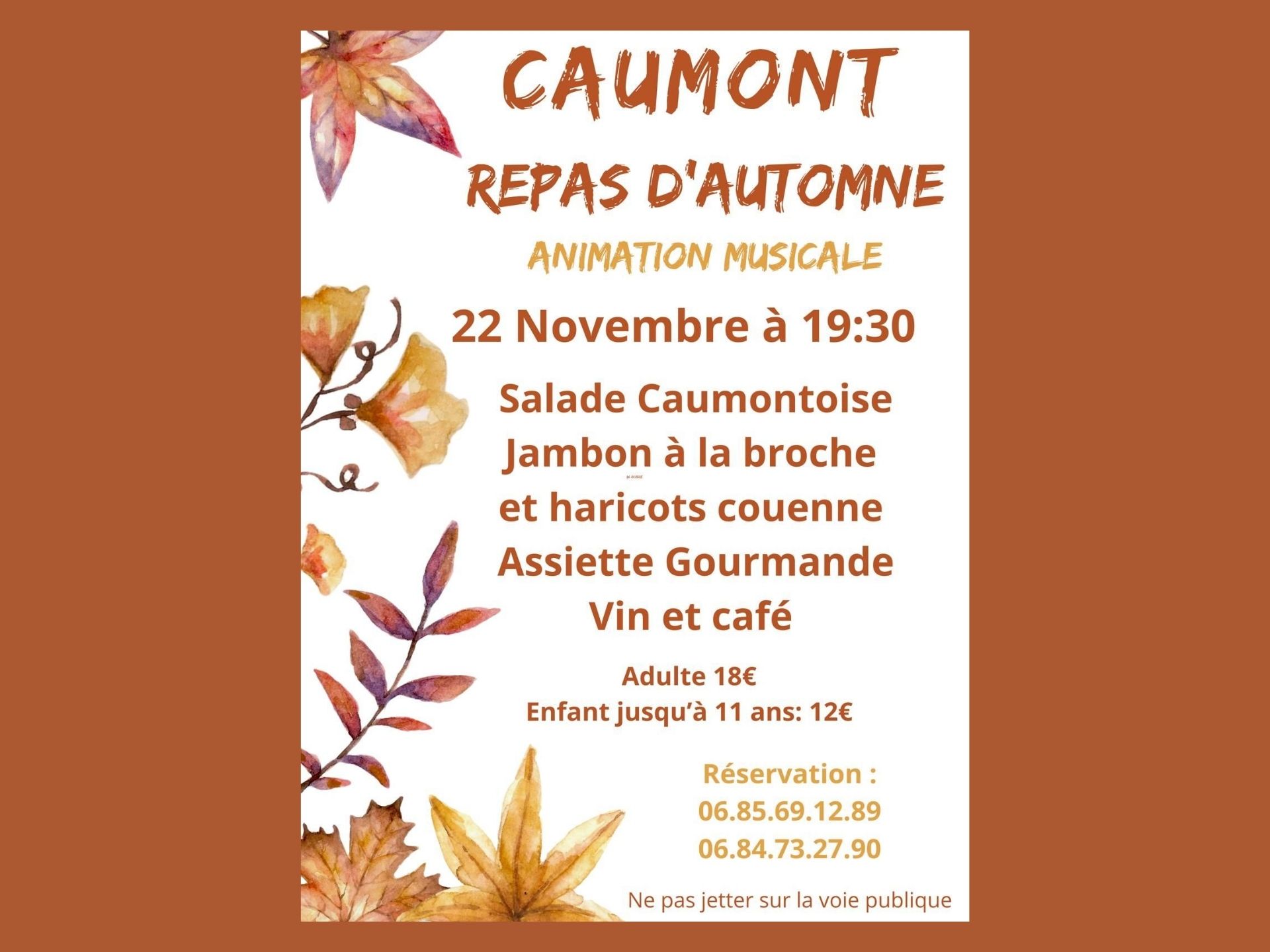 Repas d'automne
