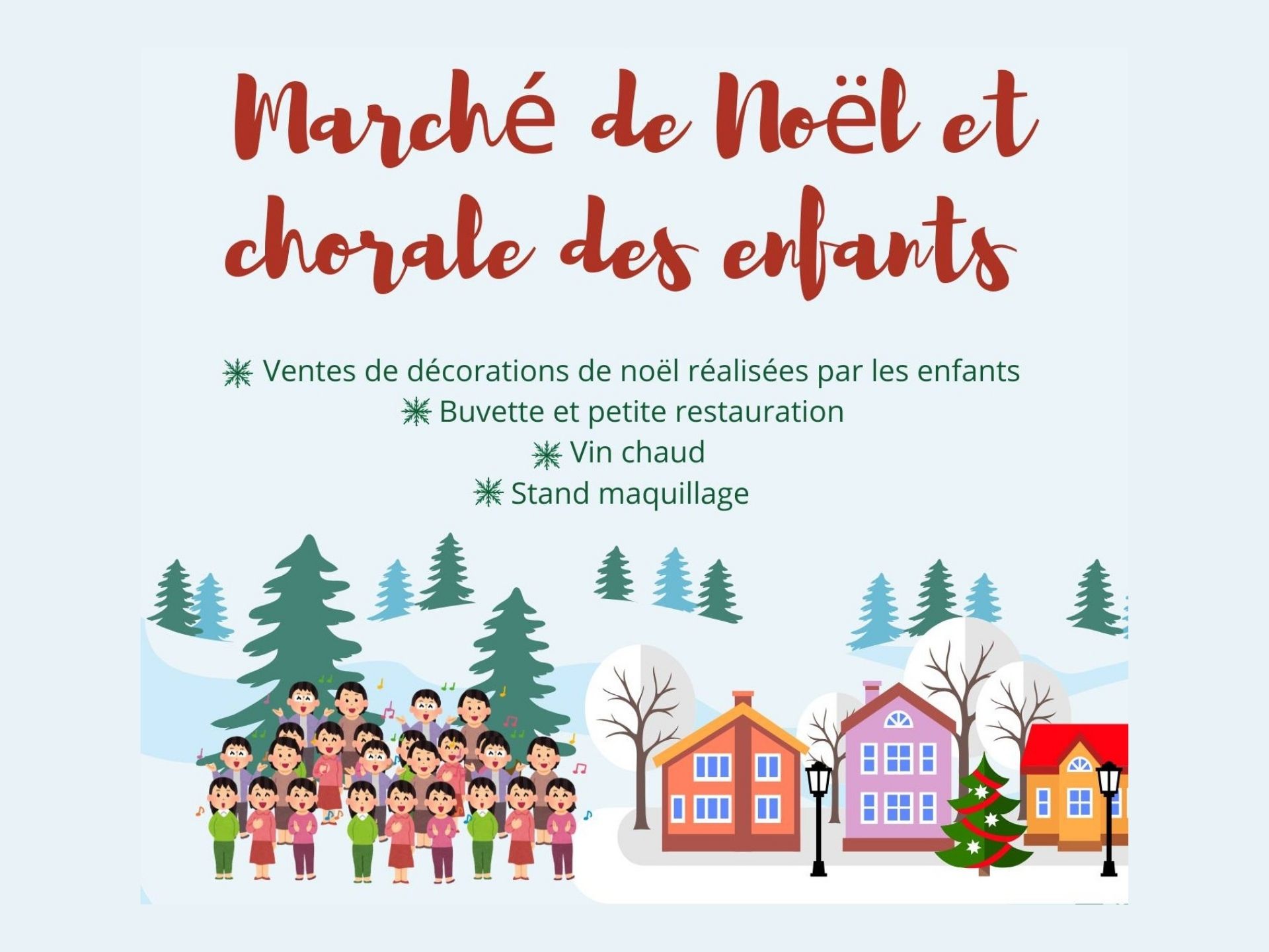 Marché de Noël et chorale des enfants