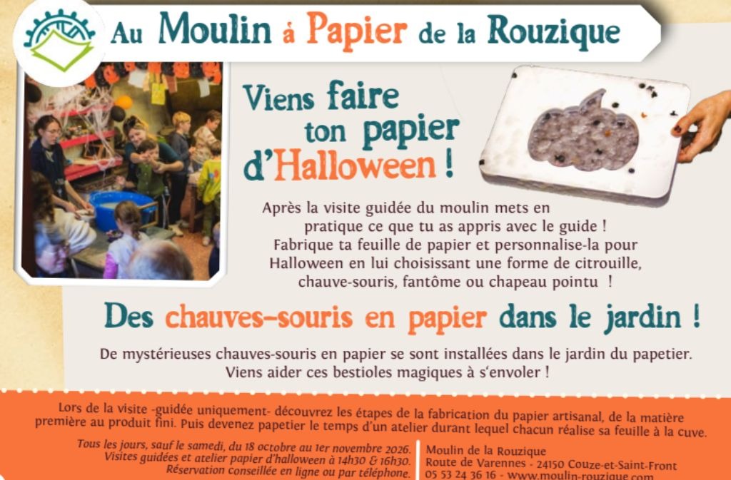 Viens faire ton papier d'Halloween !