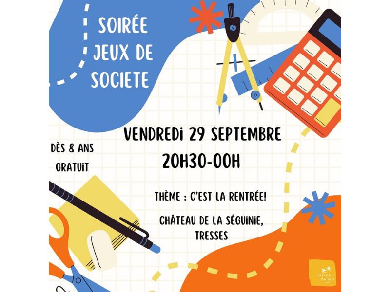 Soirée jeux de société 
