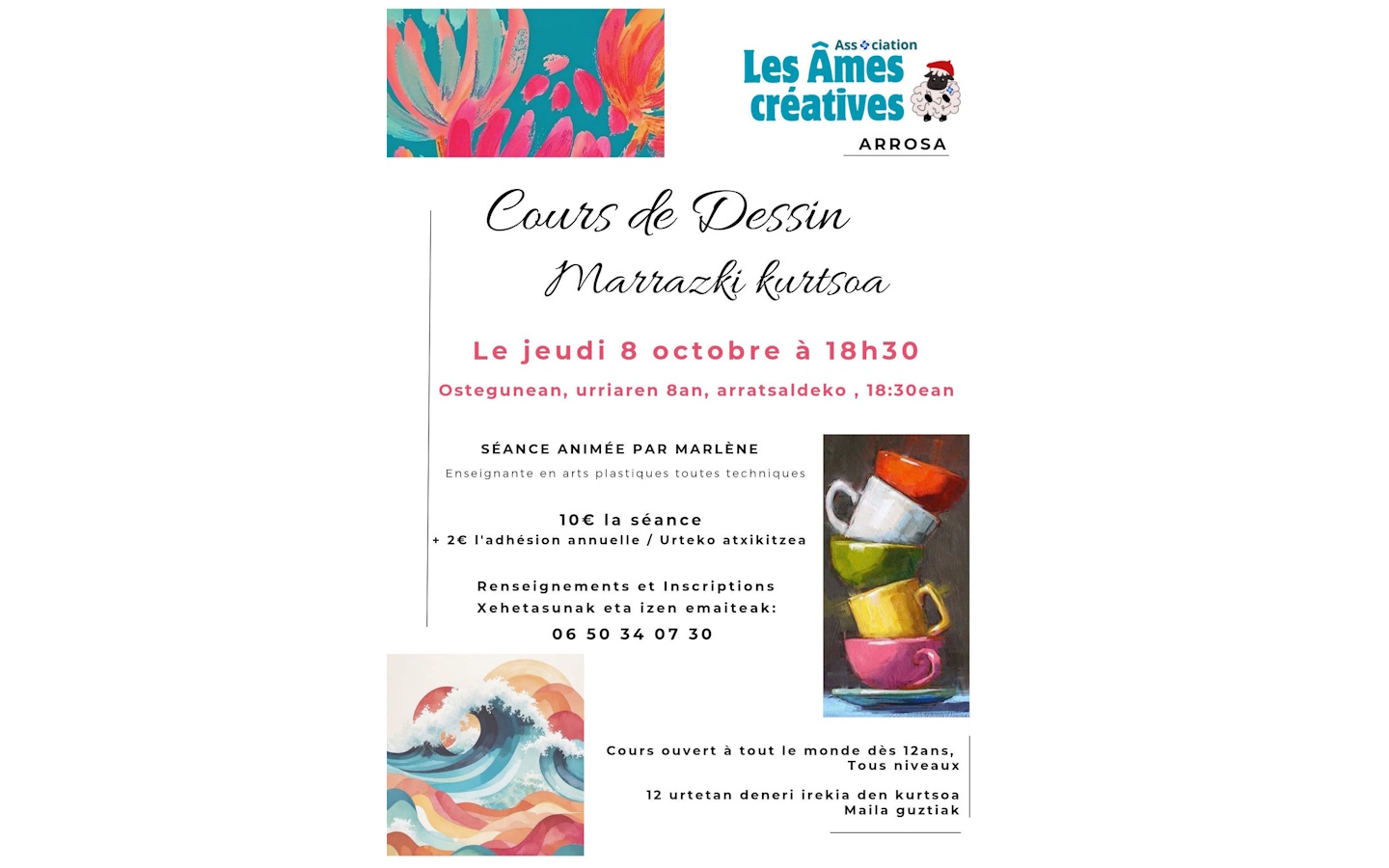 Cours de dessin-Marrazki kurtsoa