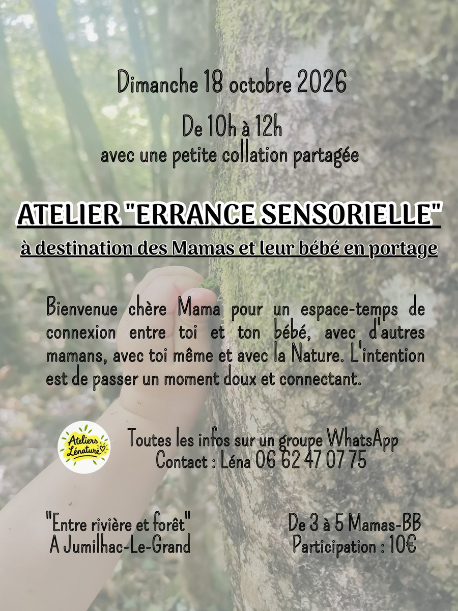 Atelier "errance sensorielle"