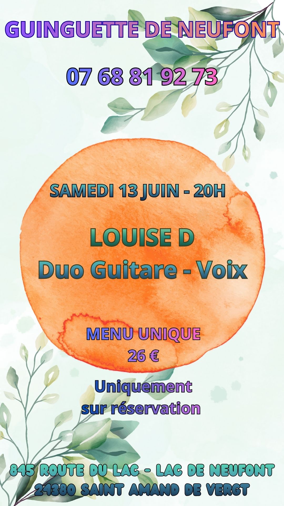 Louise D - Duo voix / guitare- la guinguette d ...