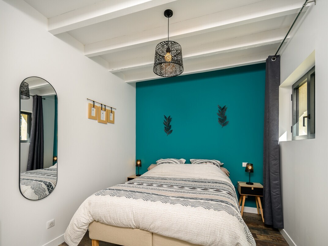 Domaine d'Écoline - Le Patio - Chambre avec lit double