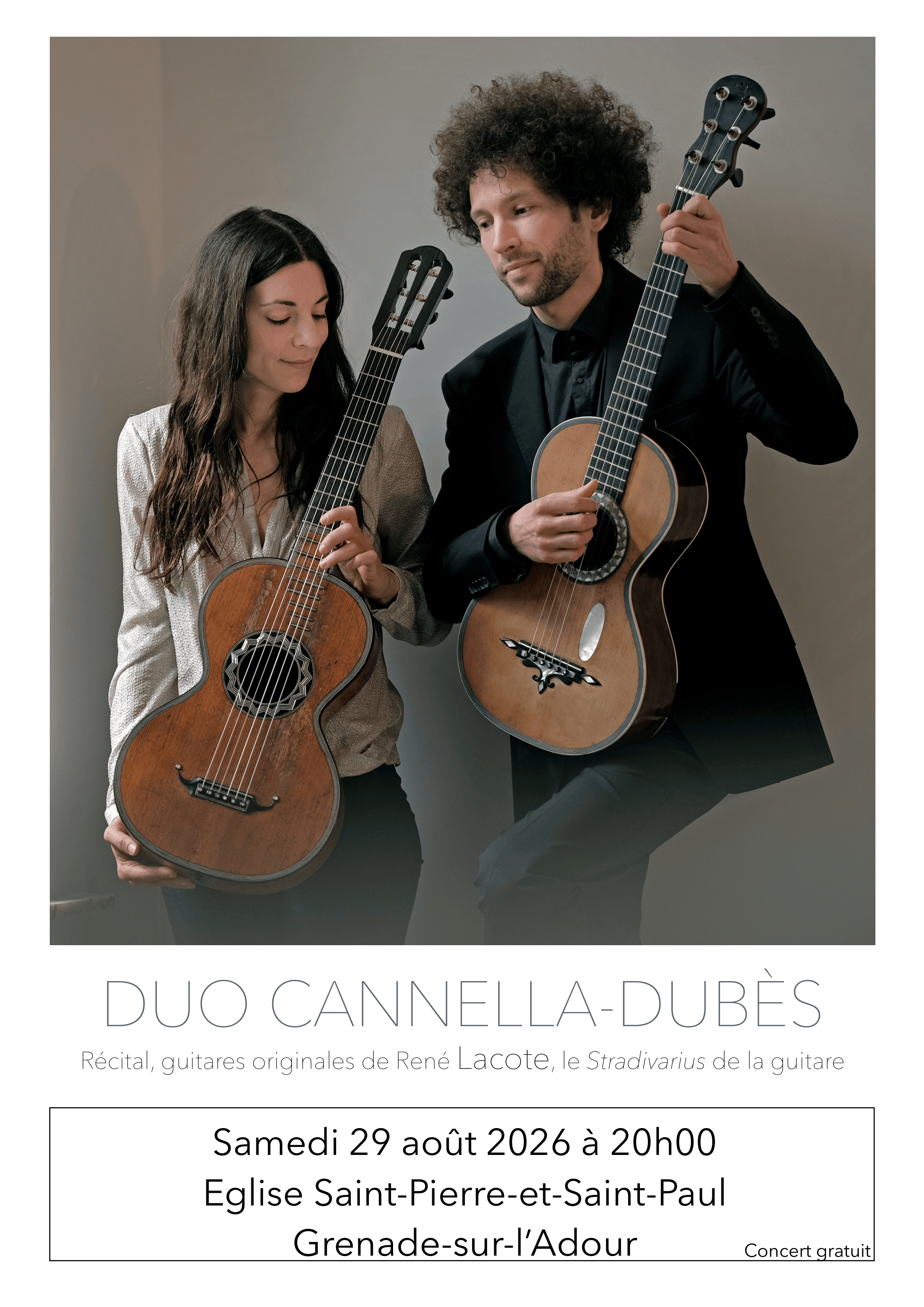 Concert récital de guitares - Duo Cannella-Dubès