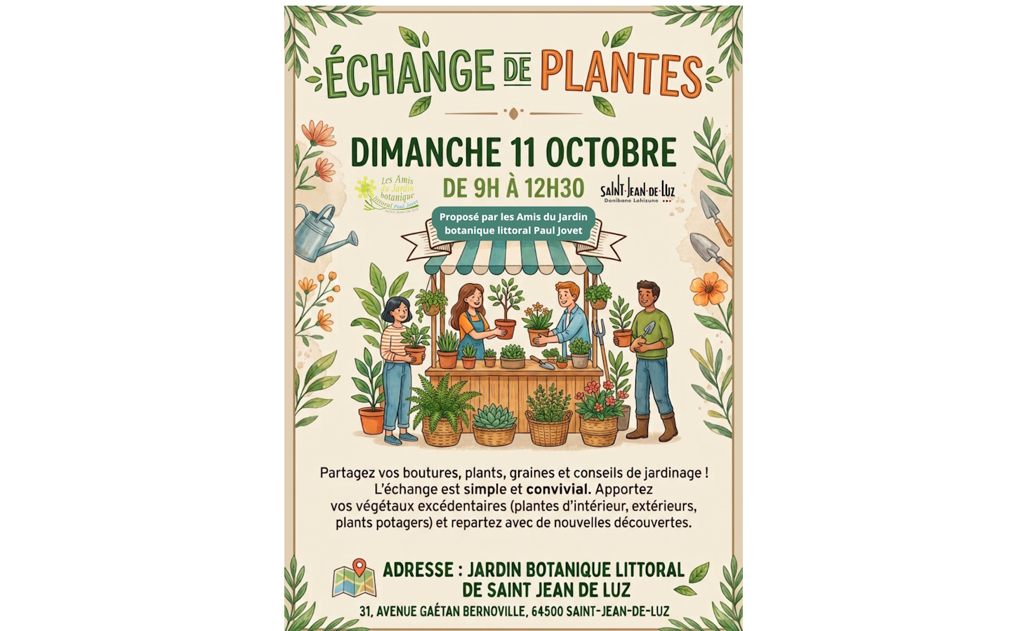  Echange de plantes