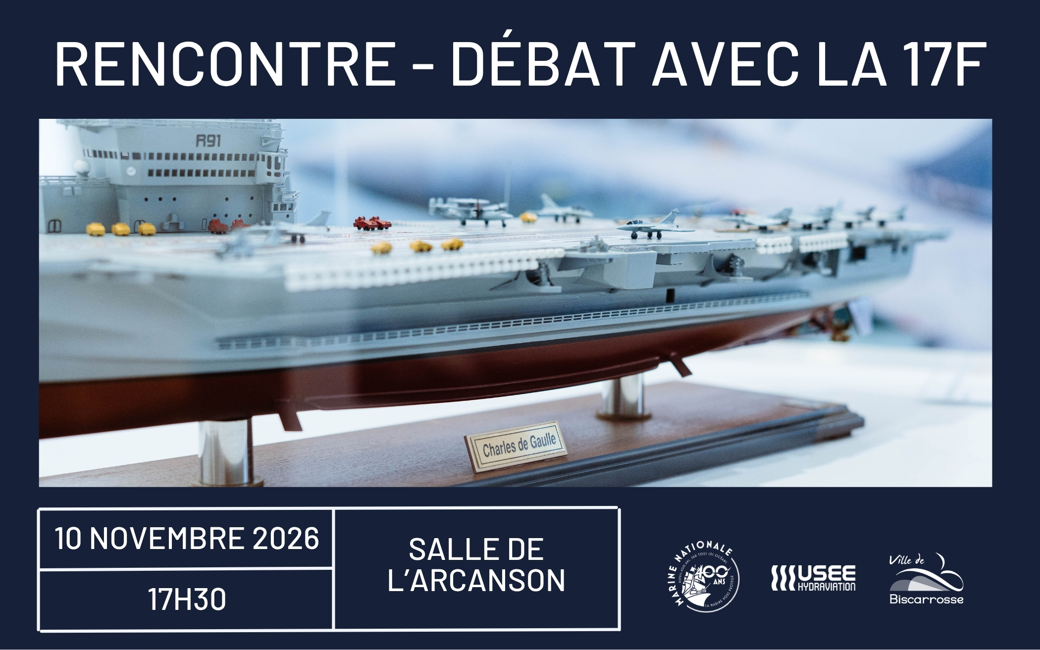 La Flottille 17F à la rencontre des Biscarrossais