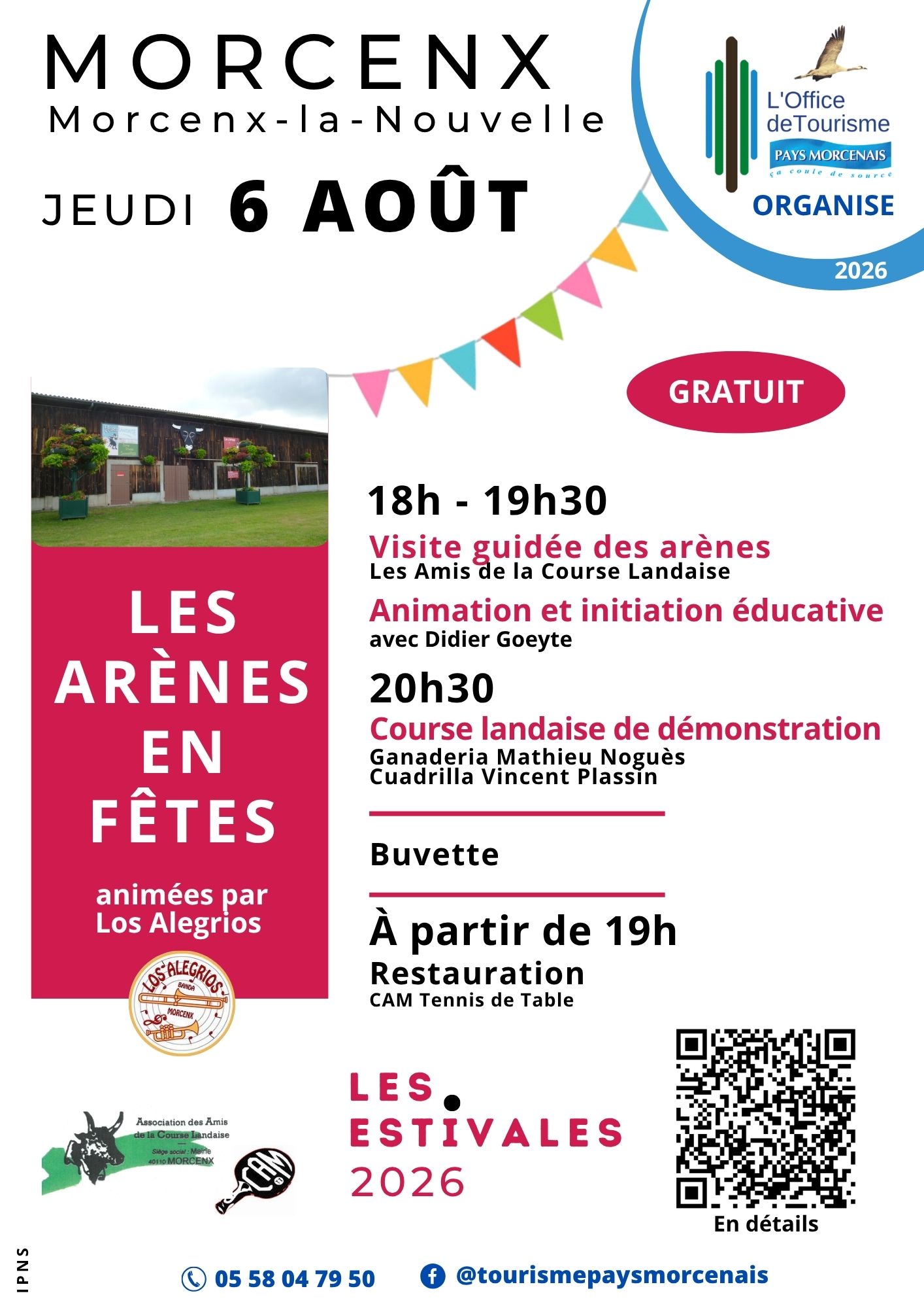 Estivale en Pays Morcenais, "Les arènes en fêt ...