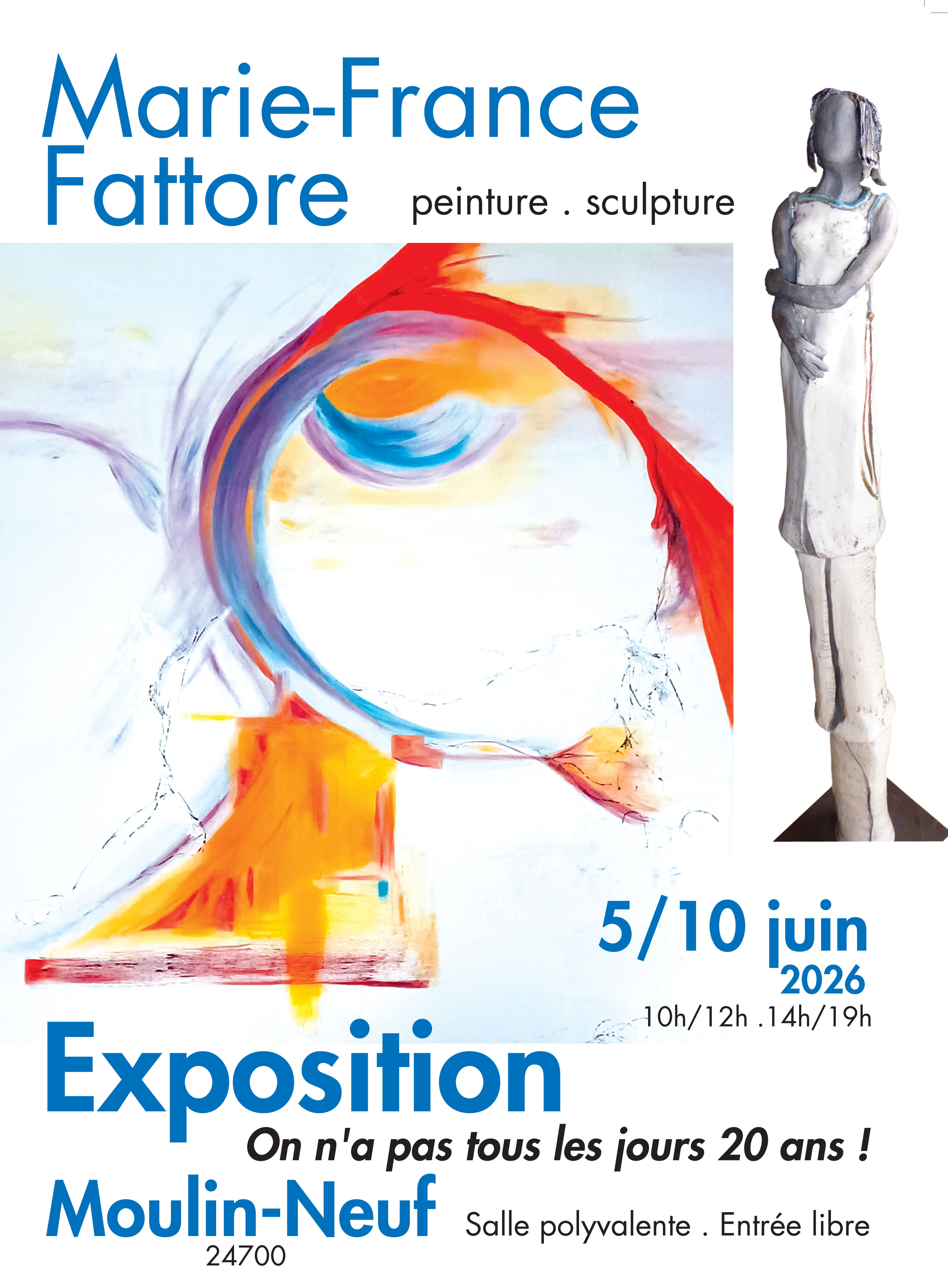 Exposition de peinture-sculpture de Marie-Fran ...