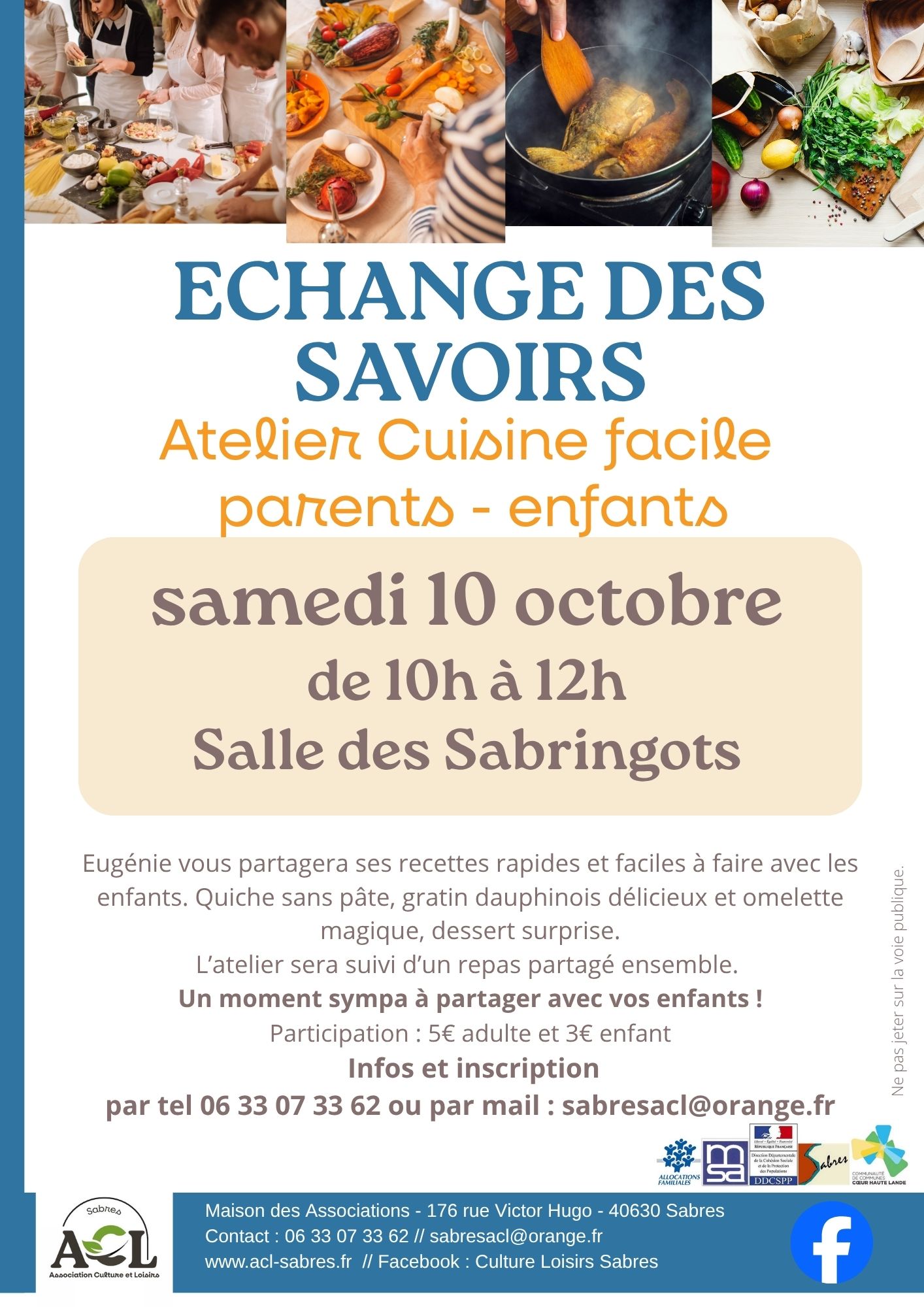Echange des savoirs : cuisine facille parents-enfants